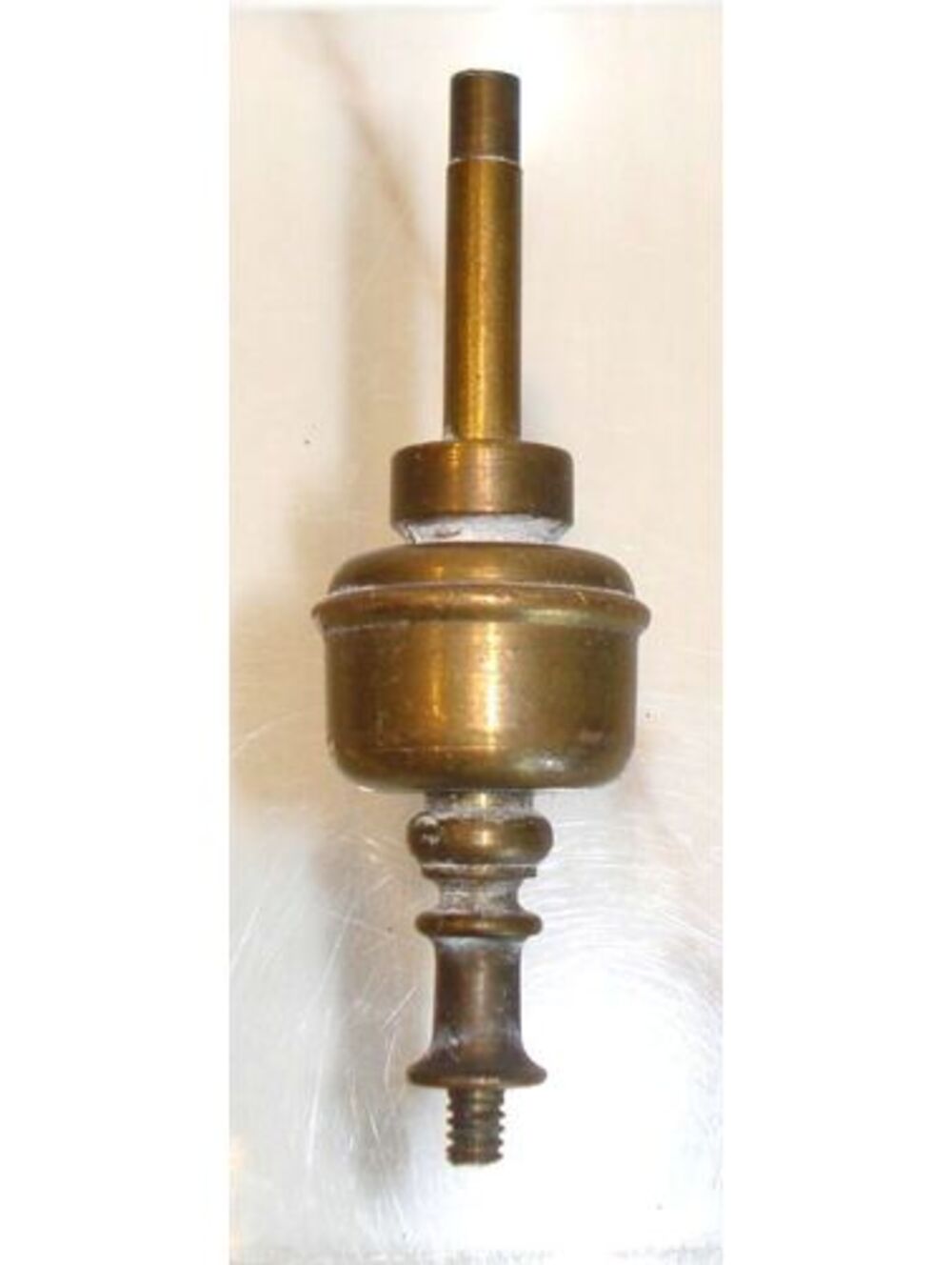 Antique 1940's Brass Grandfather / Longcase Clock Case Brass Finial with Patina